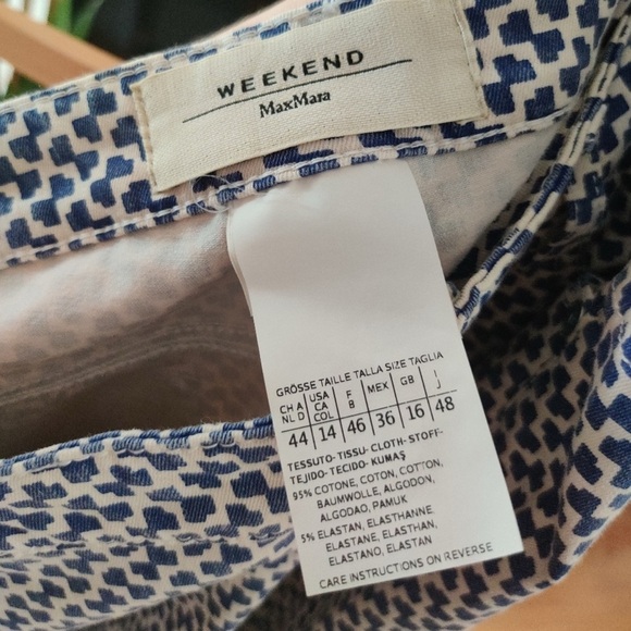 NWOT Weekend Max Mara Jeans - size 14 - Picture 4 of 4